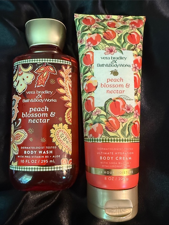 Bath & Body Works Other - Peach Blossom & Nectar Body Wash and Cream - Peach